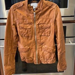 Michael Stars Vintage Brown Leather Jacket